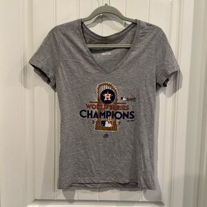 Astros World Series 2017 Champions Women's Medium Vneck